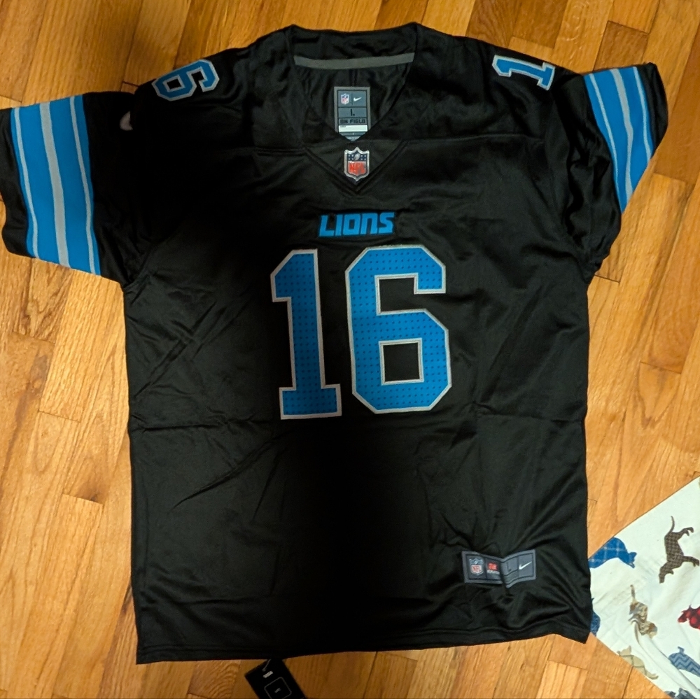 Jared Goff Detroit Lions Black Alternate Jersey